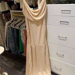 Lioness Cream Off Shoulder Dress